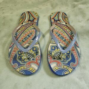 Vera Bradley Marina Paisley Flip Flops